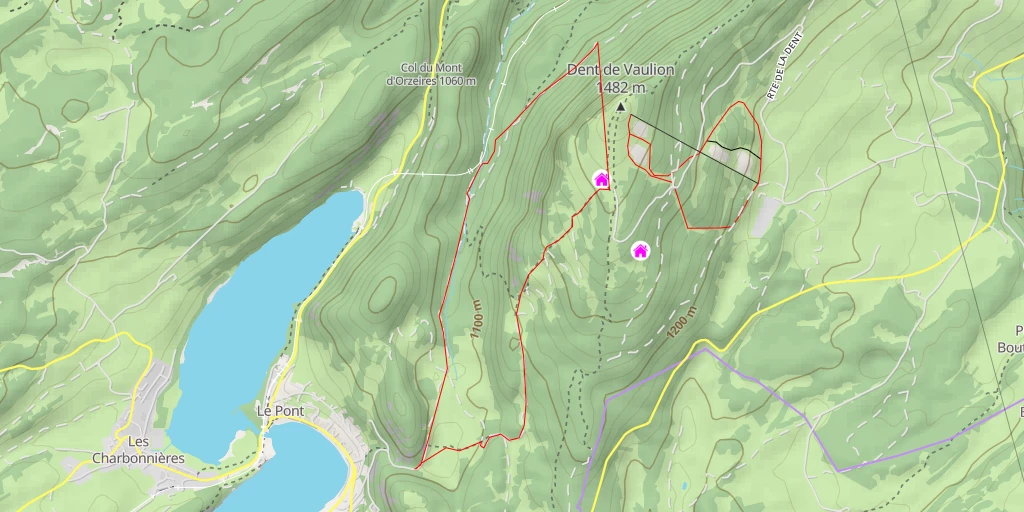 Map of the trail for Dent de Vaulion Ça te Motte ?