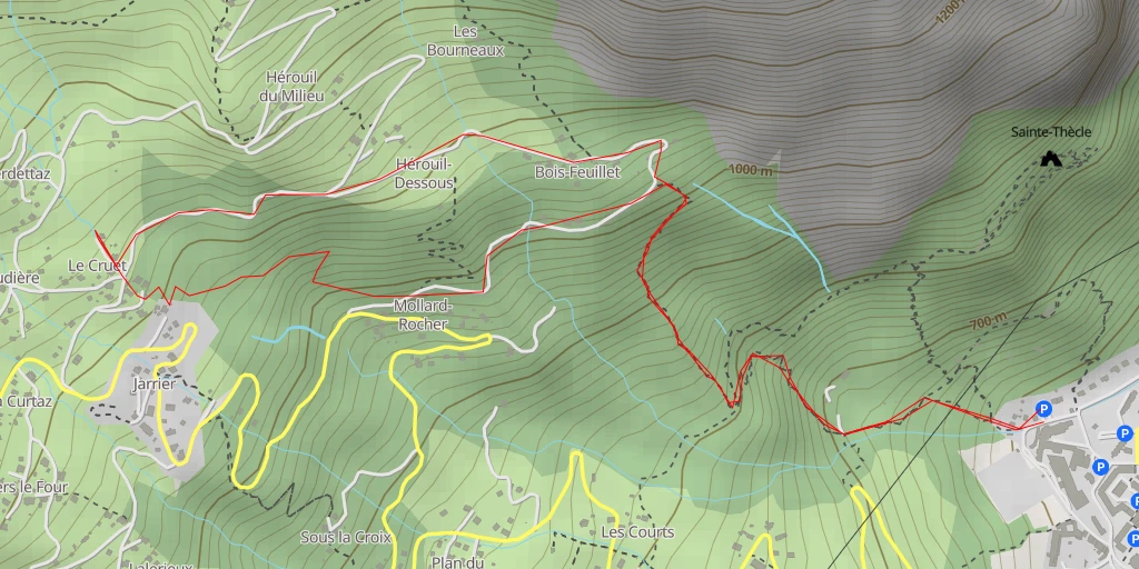 Map of the trail for Pioupiou 383 - Rue Jean-Marie Paraz