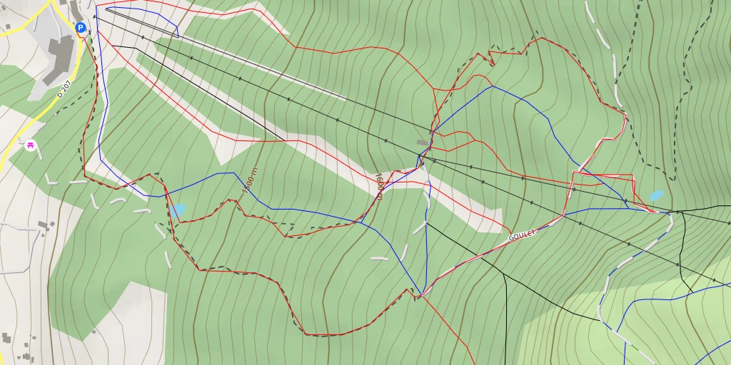 Map of the trail for Belvédère - Belvédère