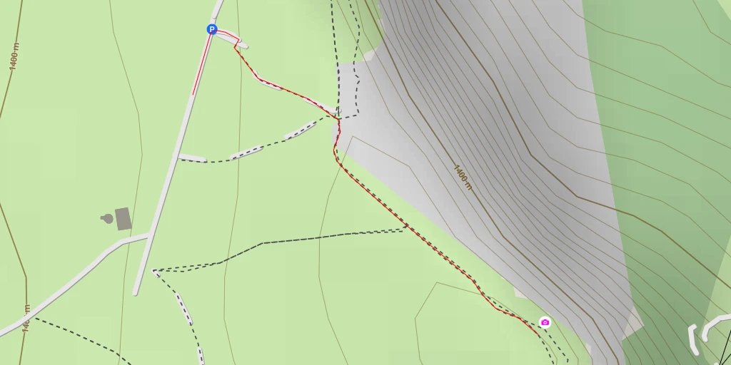 Carte de l'itinéraire :  Route du Mont d'Or