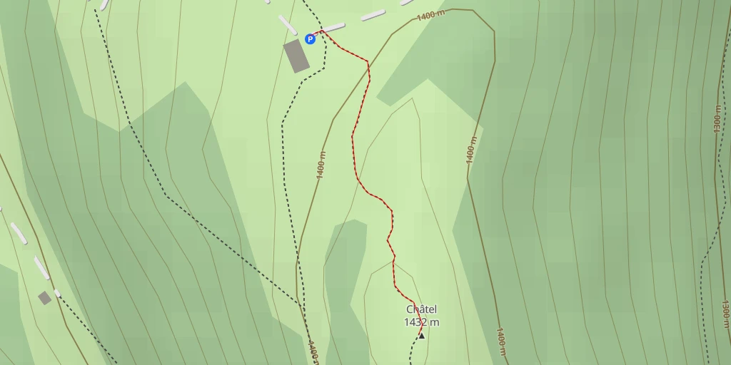 Carte de l'itinéraire :  Châtel