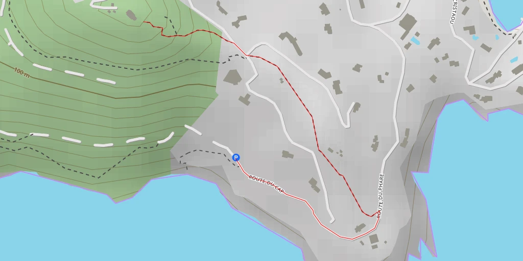 Map of the trail for Route de la Viste