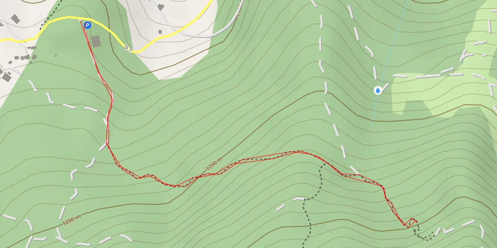 Map of the trail for Fontaine de Serre Durian - Route de la Fontaine des Miracles