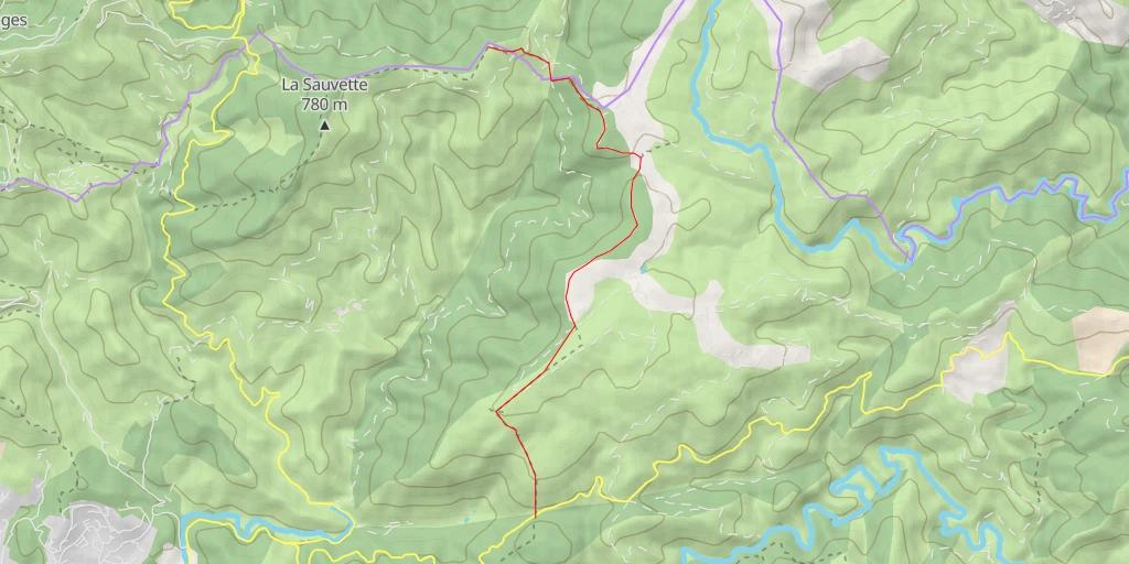 Map of the trail for Sommet de l'Argentière