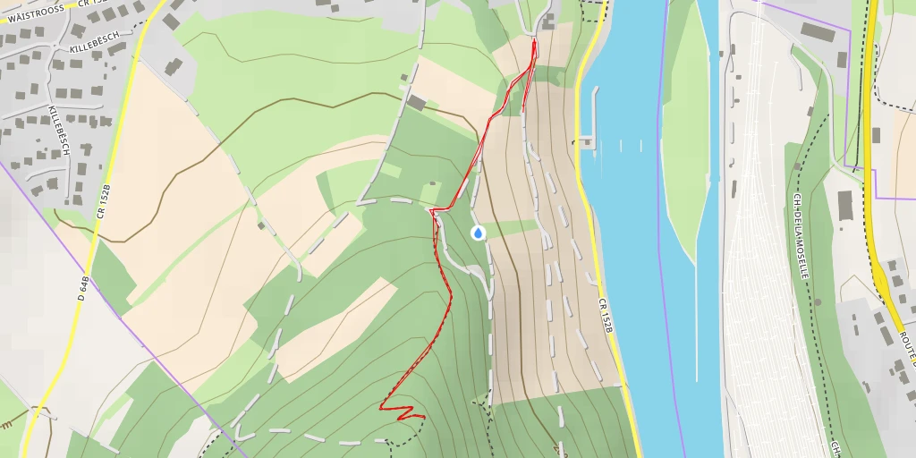 Map of the trail for Stromberg