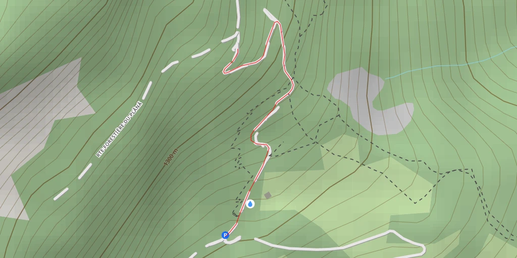 Map of the trail for Le Golet de la Rate