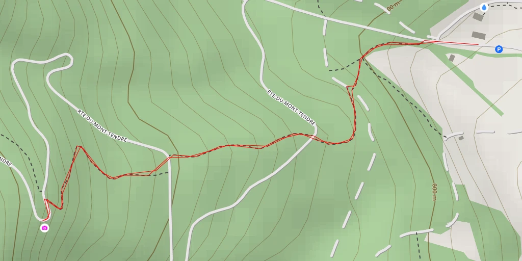 Carte de l'itinéraire :  Le Belvédère