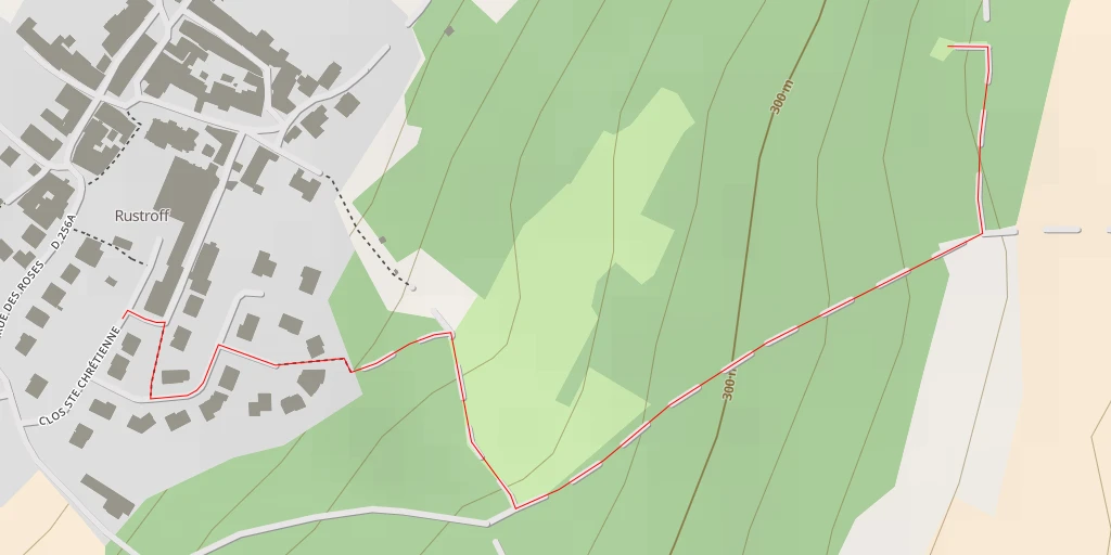 Map of the trail for Milches Kopp - Rustroff