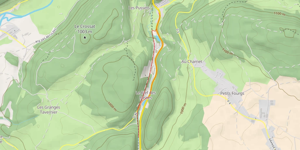 Map of the trail for N 57 - N 57