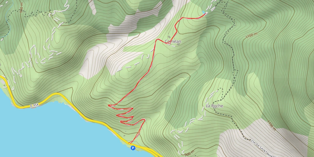 Map of the trail for Chemin de Saint-Martin - Chemin de Saint-Martin