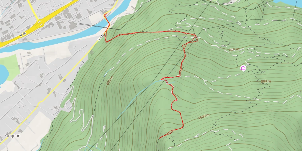 Map of the trail for L'Observatoire