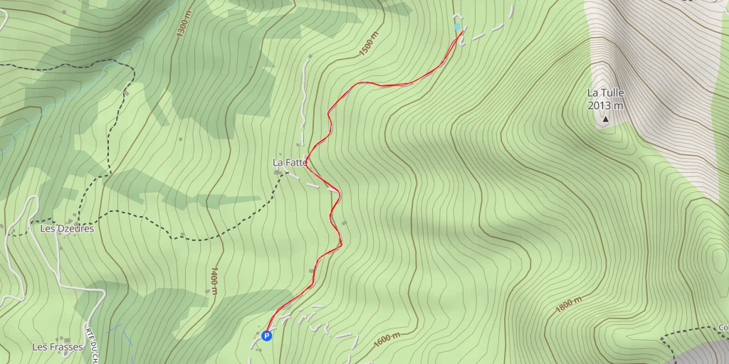 Map of the trail for Alpage du Freu - Chemin Rural de l'Aulph de Fier à Gutary