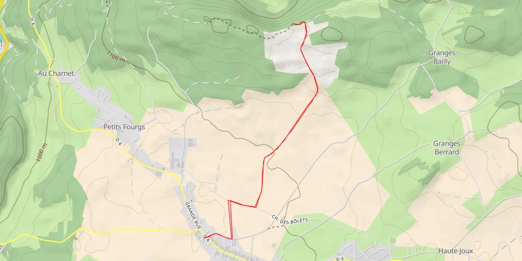 Map of the trail for Belvédère de la Roche Sarrasine