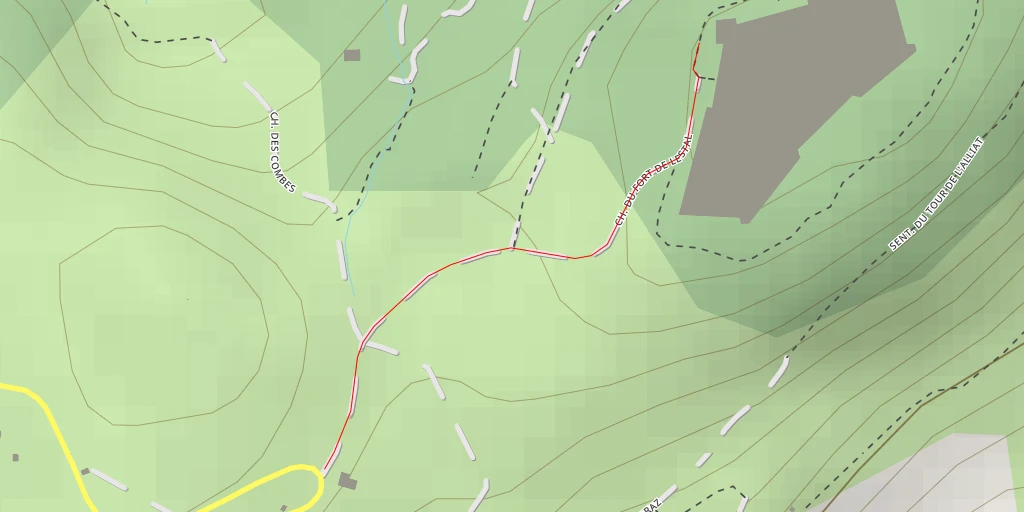 Carte de l'itinéraire :  Fort de Lestal - Chemin du Fort de Lestal