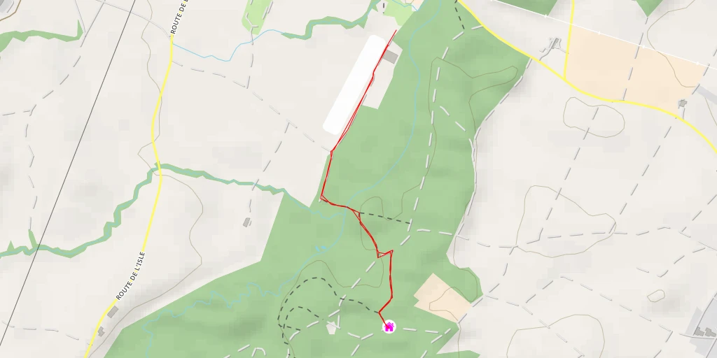 Map of the trail for La Bouennaz