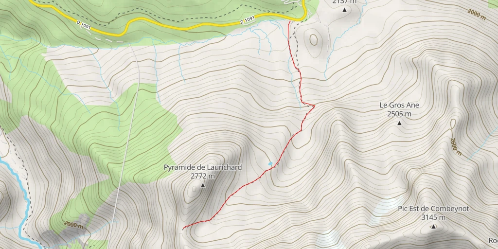 Map of the trail for D 1091