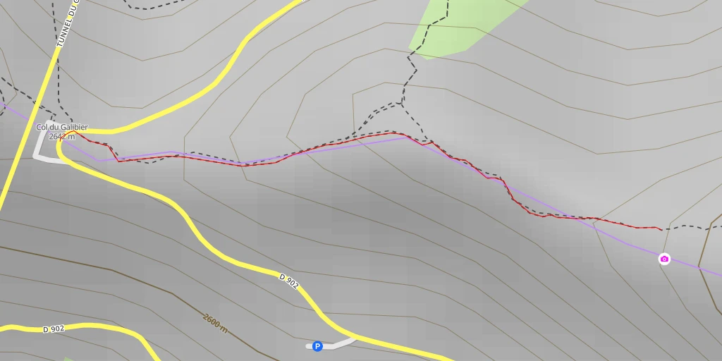 Map of the trail for Le Petit Galibier