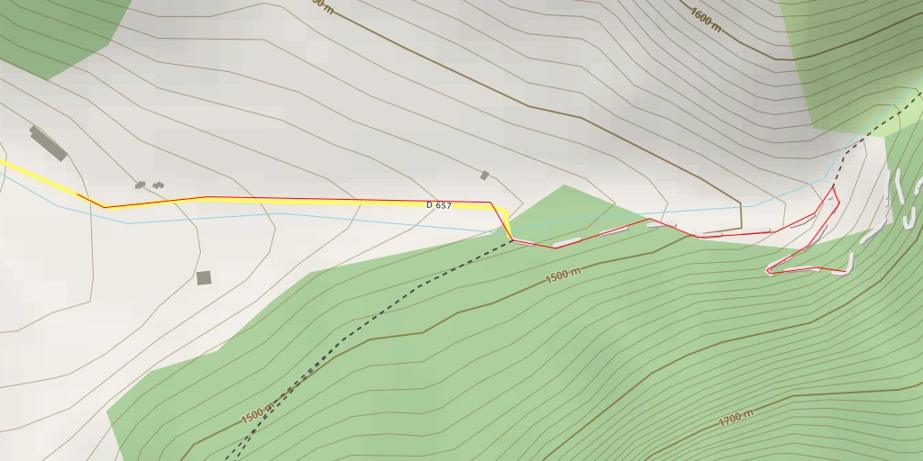 Map of the trail for Ravin de l'avalanche Cascade du ravin de l'avalanche