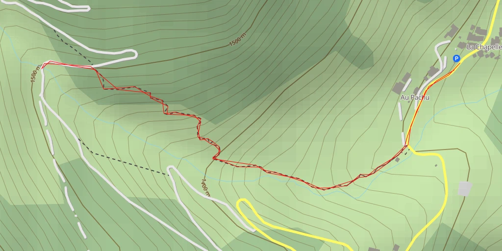 Map of the trail for Pont Botto - Pont Botto - La Léchère