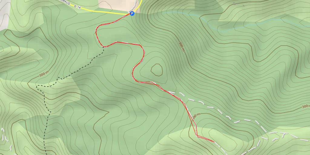 Map of the trail for Le Laïré