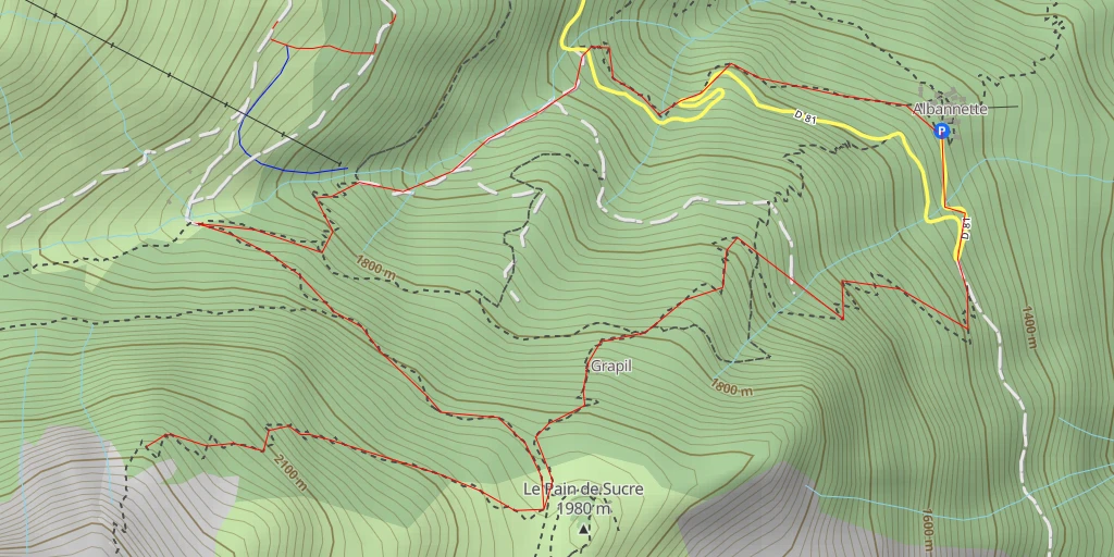 Map of the trail for Le Bonhome de Pierre