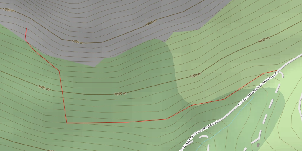 Map of the trail for Rochers de Leschaux (S) Embouts et pistons