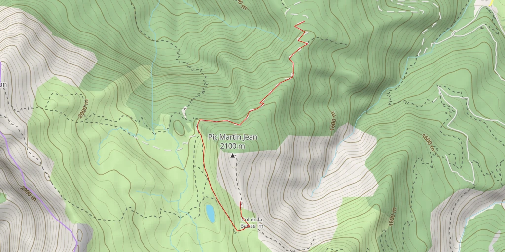 Map of the trail for Sentier de Charance