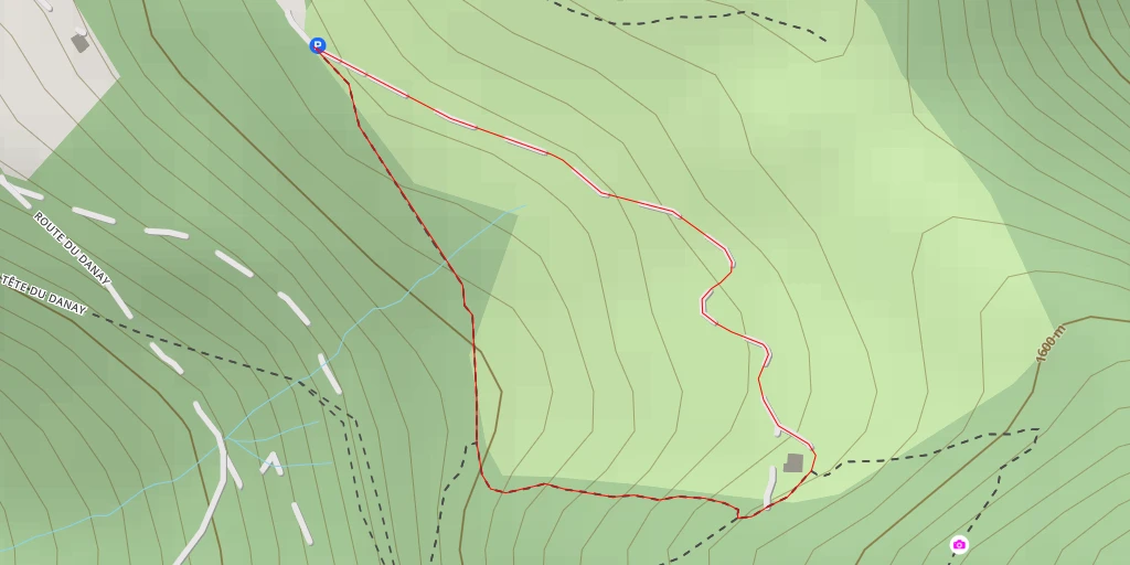 Map of the trail for Ferme du Danay