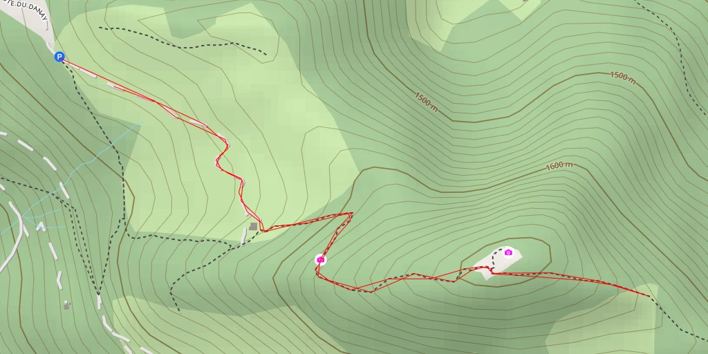 Map of the trail for Route de Plattuy