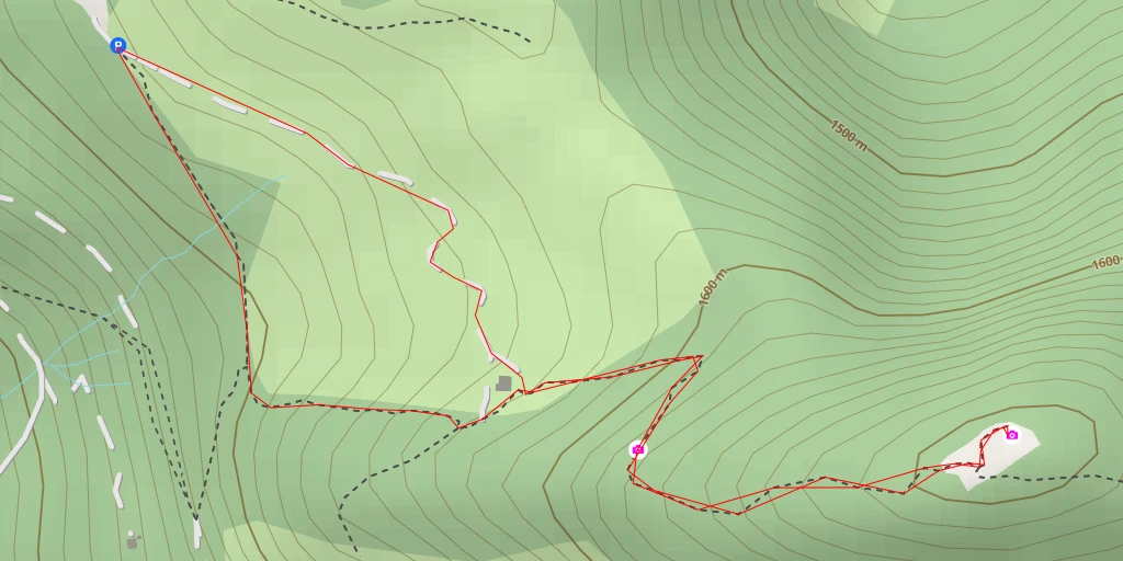 Map of the trail for Tête du Danay