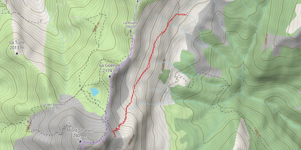 Map of the trail for Le Pas de l'Ours