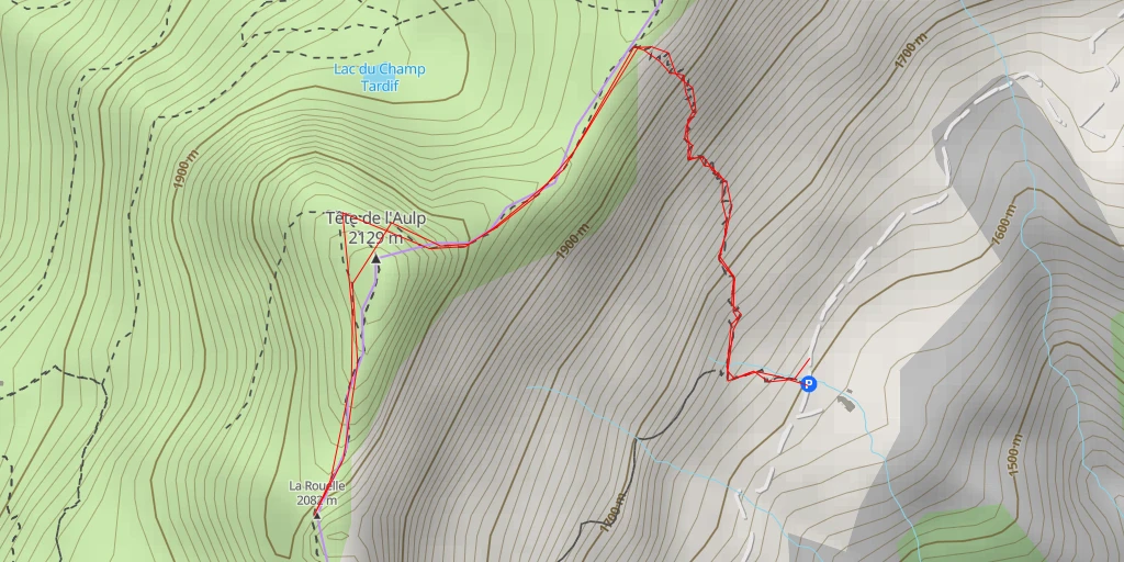 Map of the trail for La Rouelle
