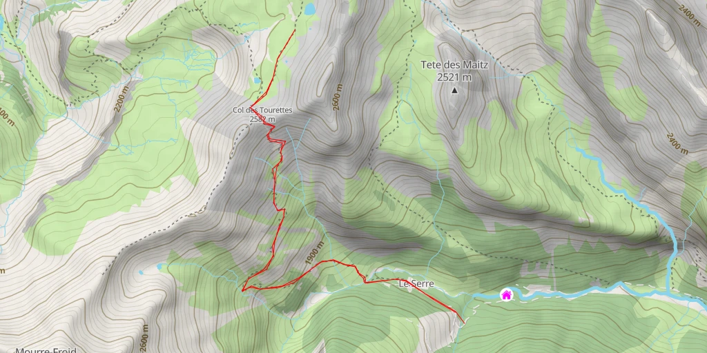 Map of the trail for 05170