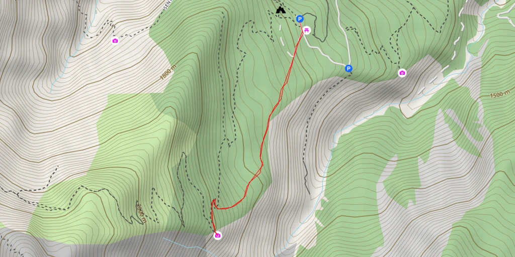 Map of the trail for Sentier de Charance