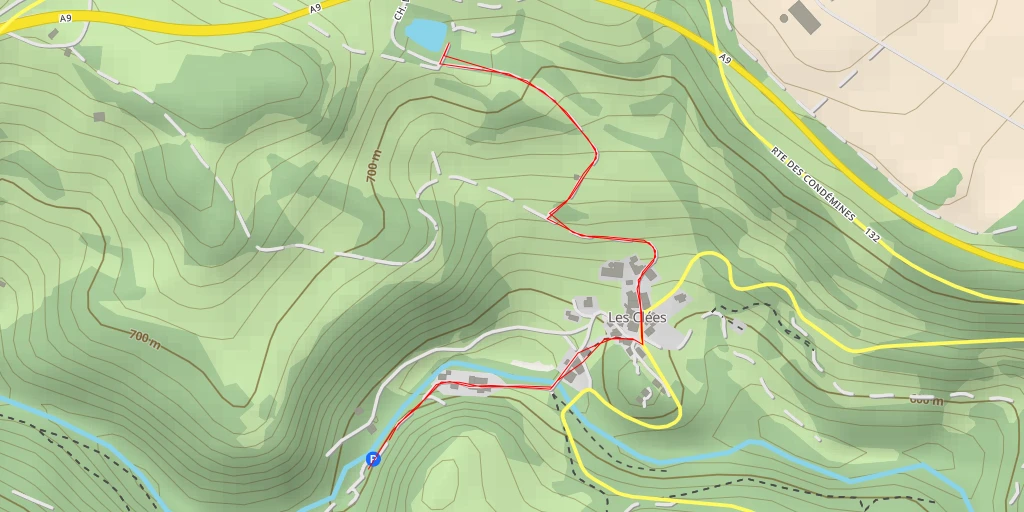 Map of the trail for La Pouette - La Pouette