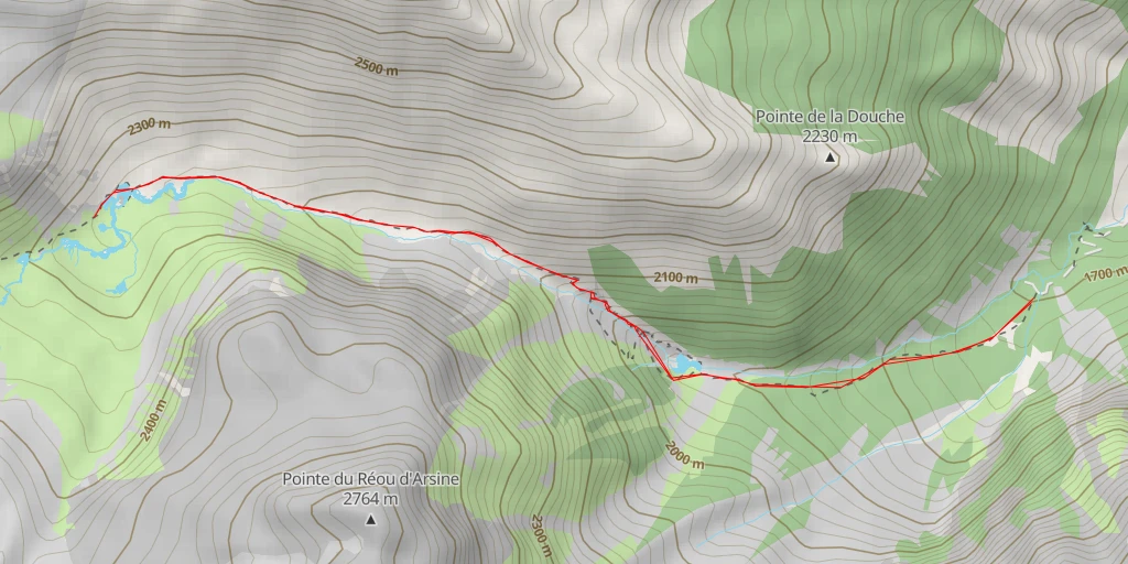 Carte de l'itinéraire :  