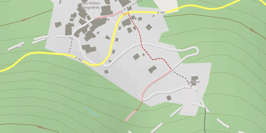 Map of the trail for Route du Télégraphe