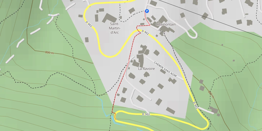 Map of the trail for Route du Télégraphe - Route du Télégraphe