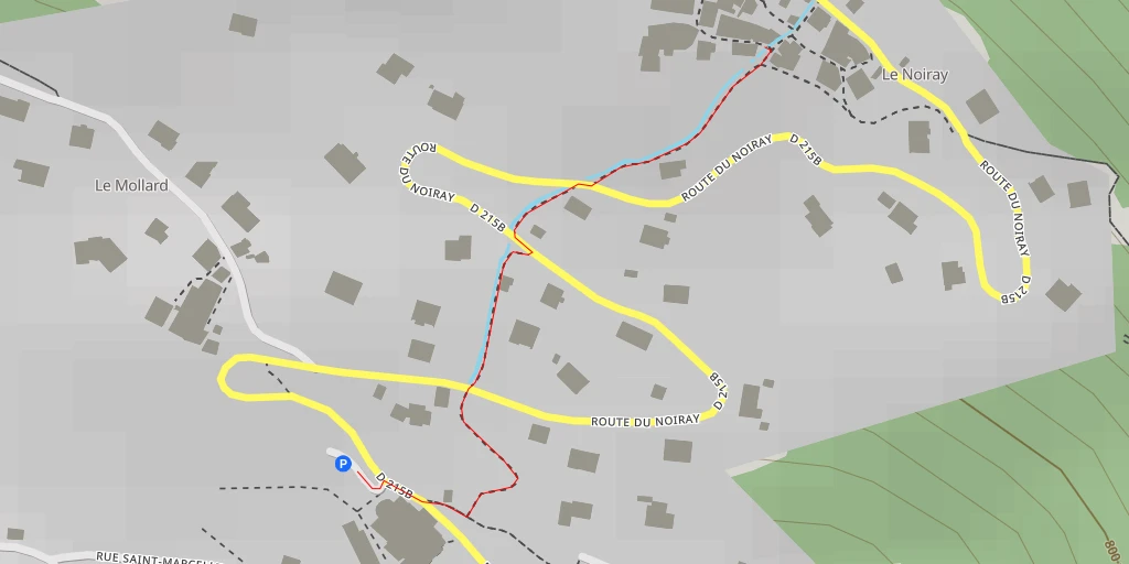 Map of the trail for Chemin de la Chapelle - Chemin de la Chapelle