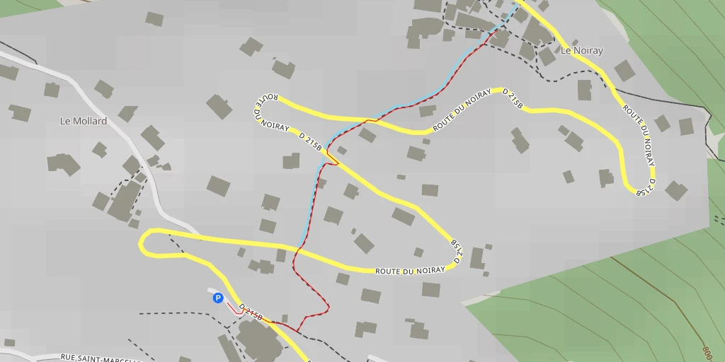 Map of the trail for Chemin de la Chapelle - Chemin de la Chapelle