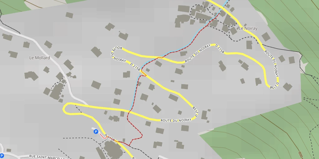 Map of the trail for Route du Noiray - Route du Noiray