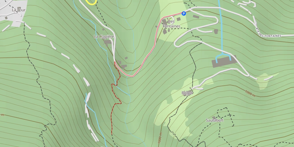 Map of the trail for Combe Richard - Chemin de Saint-Michel à Valmeinier