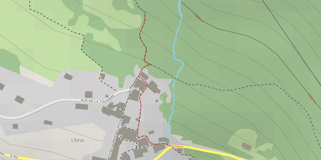 Map of the trail for Chemin du Grand Clapier