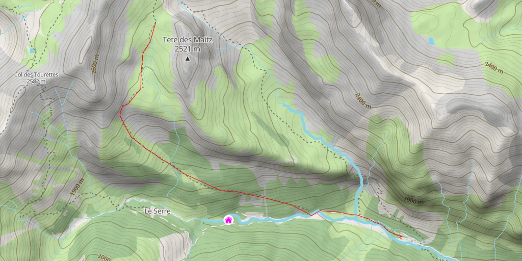 Map of the trail for 05380