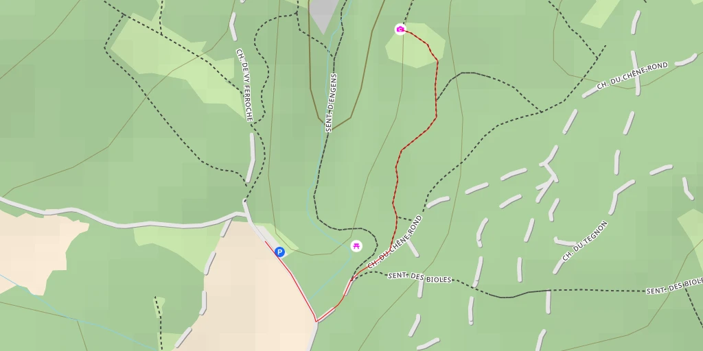 Map of the trail for Ruisseau de la Vallée d'Engens