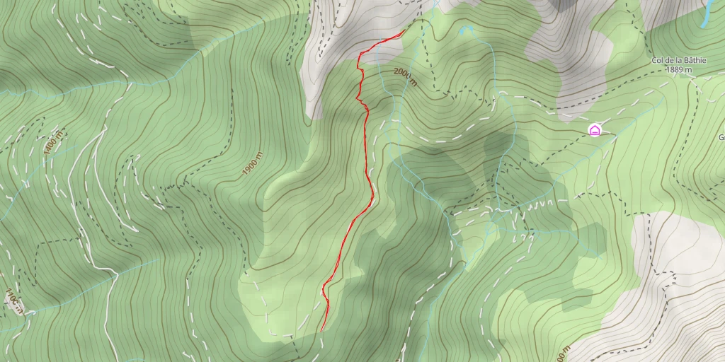 Map of the trail for Sentier des Ardoisières