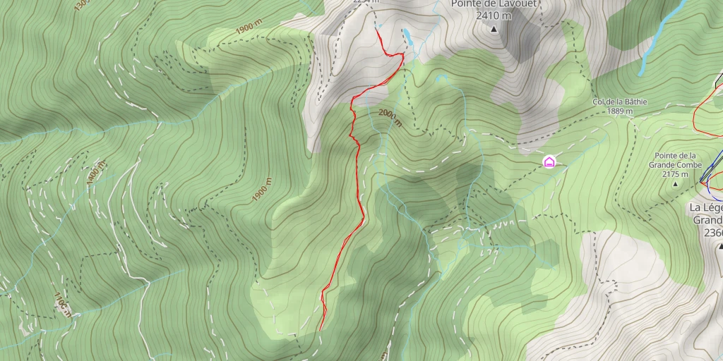 Map of the trail for Sentier des Ardoisières