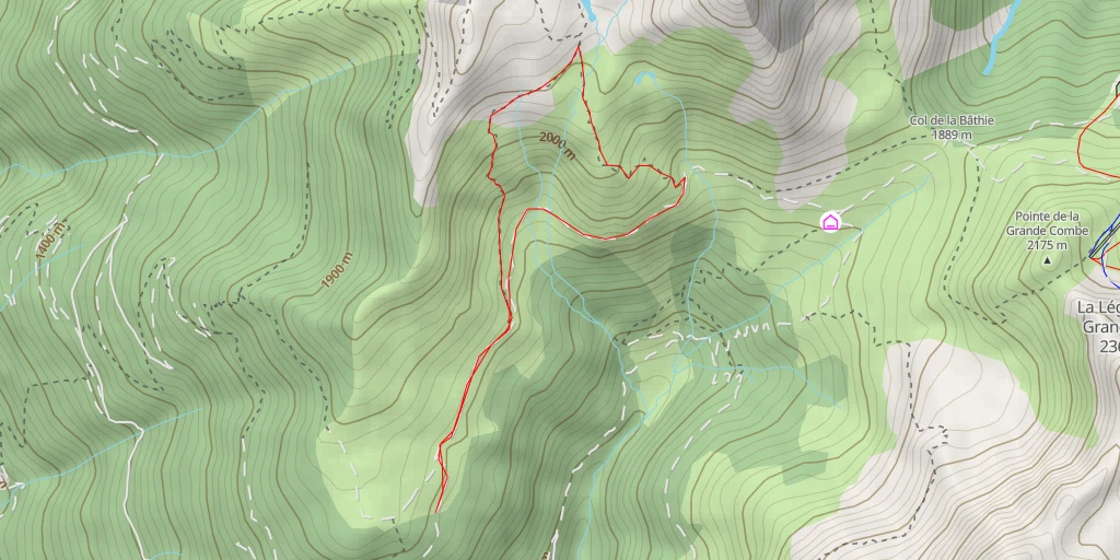 Map of the trail for Sentier des Ardoisières