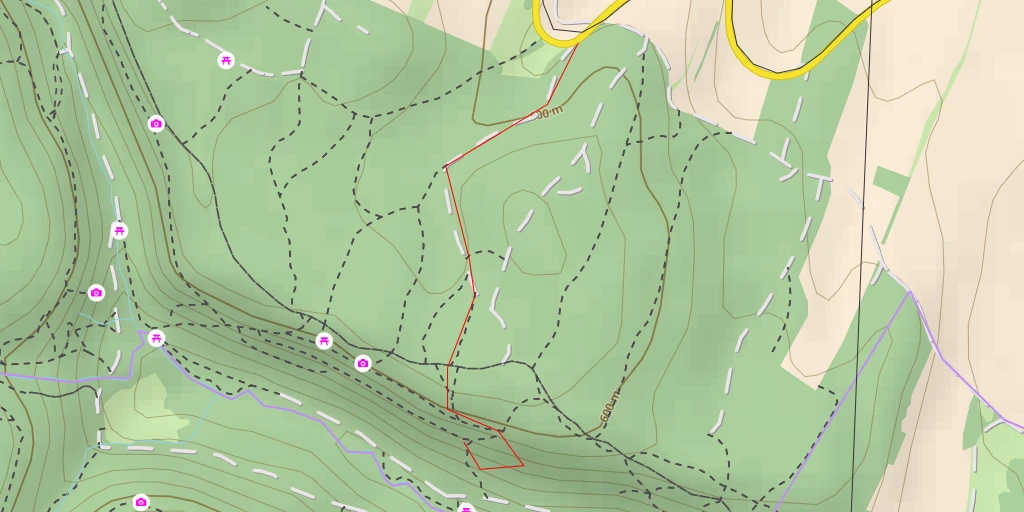 Map of the trail for Saint-Loup - Secteur C Accès pédestre