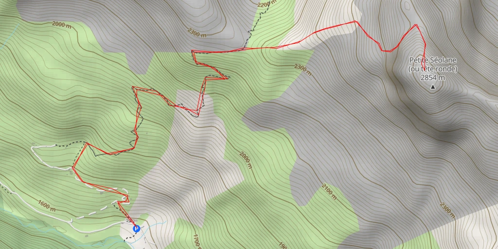 Map of the trail for Petite Séolane